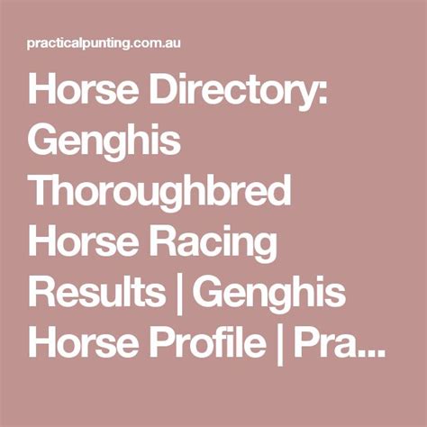 Horse Directory: Redzel Thoroughbred Horse Racing Results.